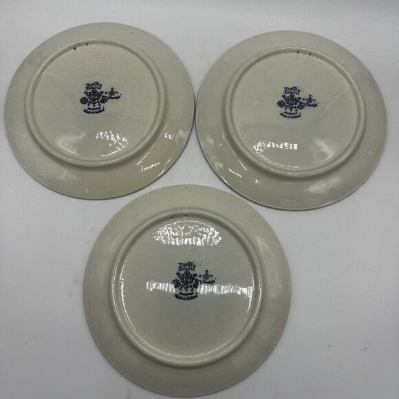 Delfts Blauw  Blue Holland Chemkefa Wall Plates 4 Four Seasons Set Of 3 RARE 9” - Picture 5 of 9
